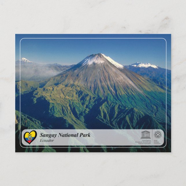 UNESCO WHS - Sangay nationalpark Vykort (Framsida)