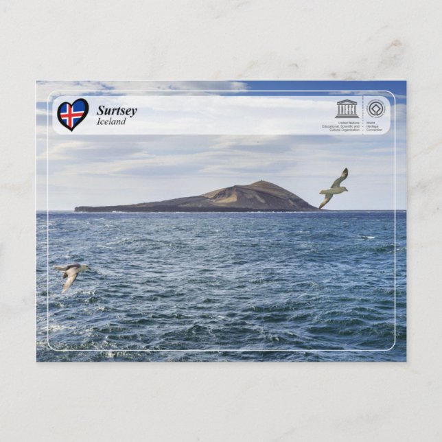 UNESCO WHS - Surtsey Island Vykort (Framsida)