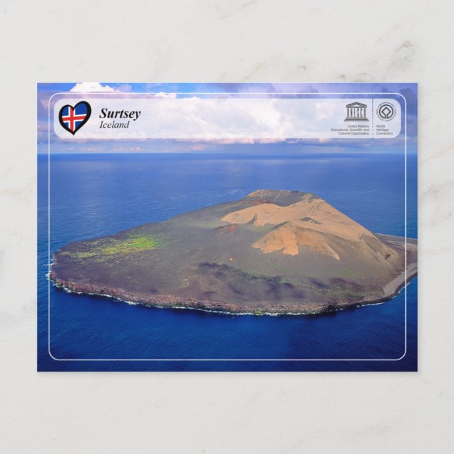 UNESCO WHS - Surtsey Island Vykort (Framsida)