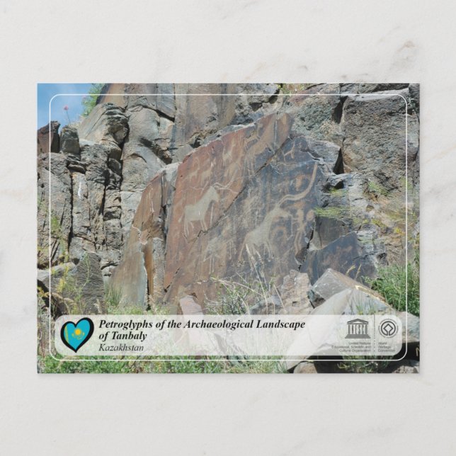 Unesco WHS - Tanbalys petroleumglyfer Vykort (Framsida)