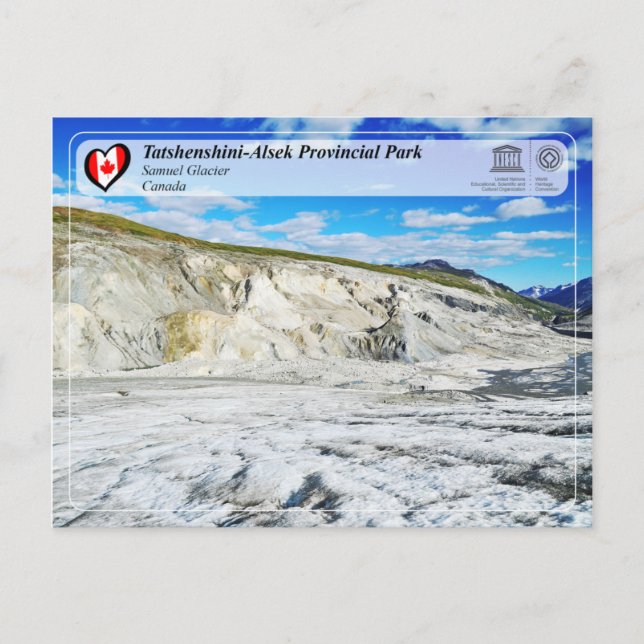 UNESCO WHS - Tatshenshini-Alsek Provinspark Vykort (Framsida)