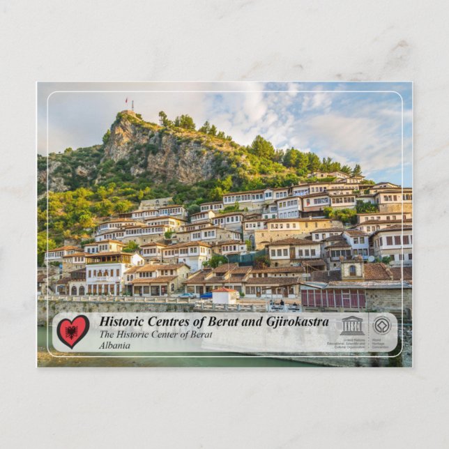 UNESCO WHS - The Historic Center of Berat Vykort (Framsida)