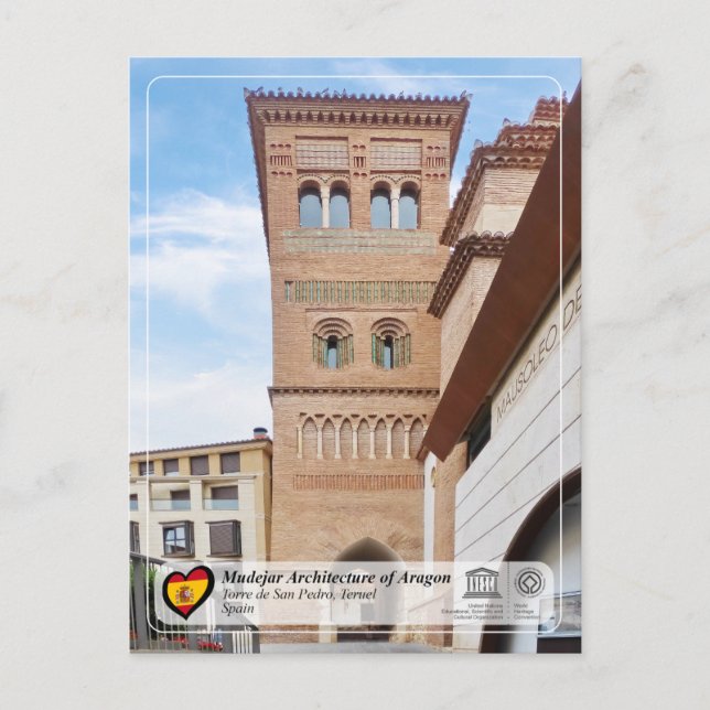 Unesco WHS - Torre e iglesia de San Pedro Vykort (Framsida)