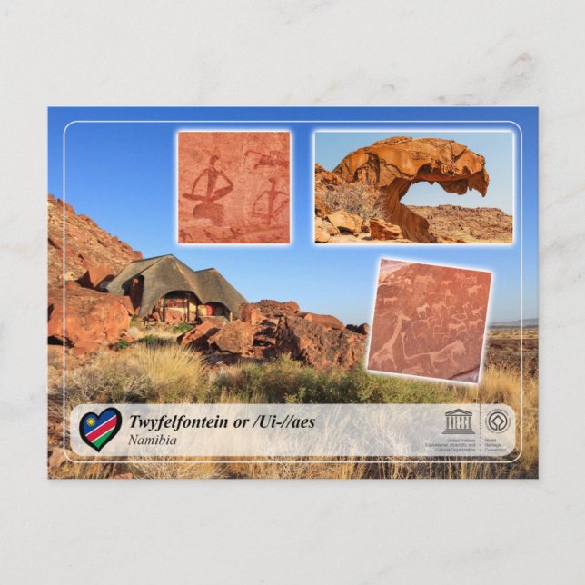 UNESCO WHS - Twyfelfontein Vykort (Framsida)