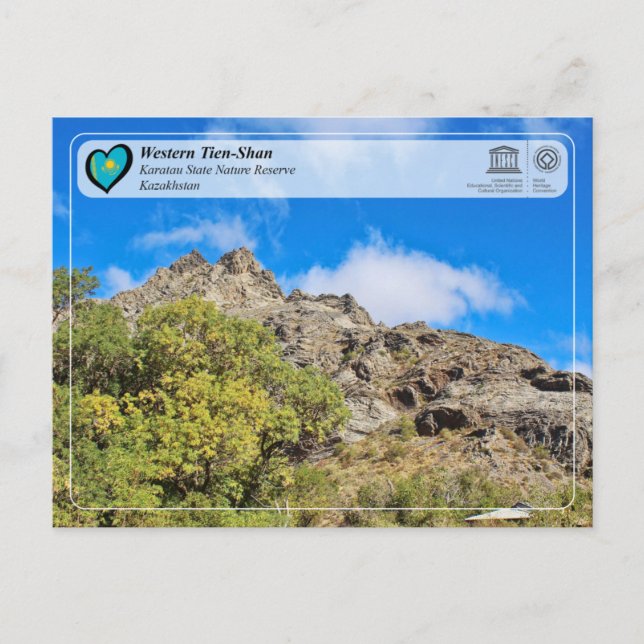 UNESCO WHS - Västra Tien Shan - Karatau NR Vykort (Framsida)