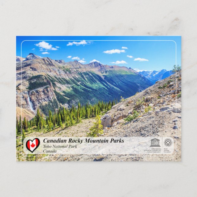Unesco WHS - Yoho nationalpark Vykort (Framsida)