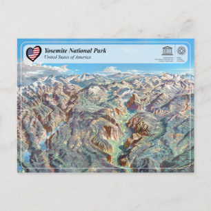 Unesco WHS - Yosemite National Park - vykort
