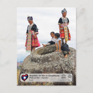 UNESCO - Xiengkhuang - Tältet av Krukor - ທົ່ງໄຫຫິ Vykort