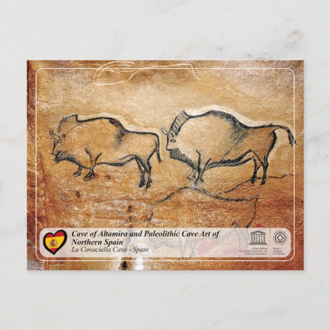 Unescos världsarvsplats - La Covaciella Cave Vykort (Framsida)