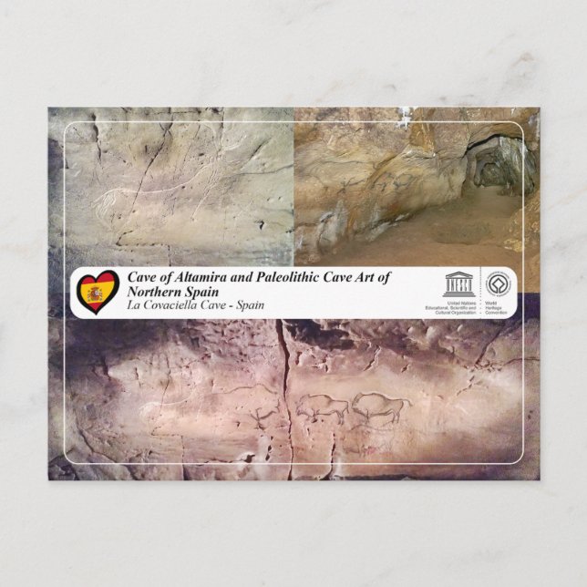 Unescos världsarvsplats - La Covaciella Cave Vykort (Framsida)
