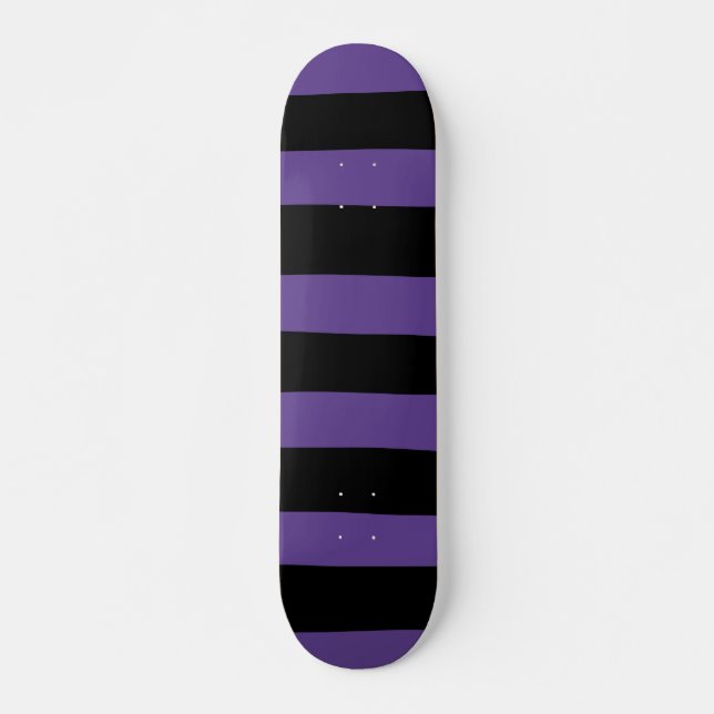 Uneven Rand i Lila och svart Mini Skateboard Bräda 18,5 Cm (Framsida)