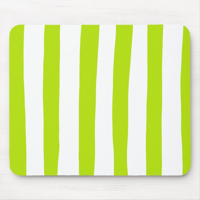 Uneven Rand i Lime Green and White Musmatta (Framsidan)
