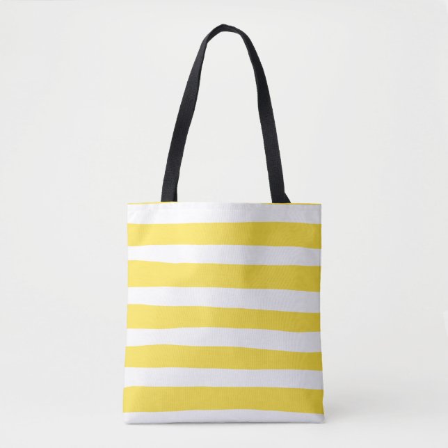 Uneven Rand - Lemon Gult and White Tygkasse (Framsida)
