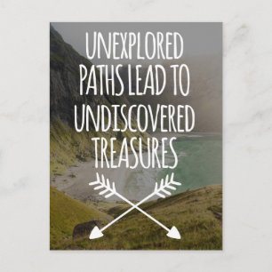 Unexplored vägar vykort