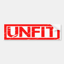 Unfit frimärke bildekal