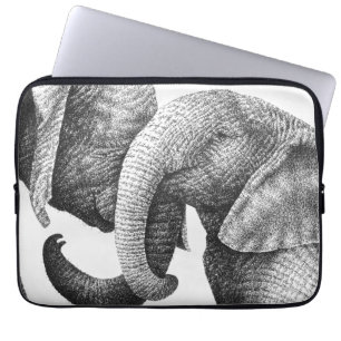 Ung afrikansk elefantelektronik hänger lös laptop sleeve