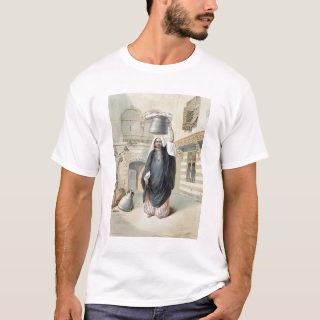 Ung arabisk flicka som går tillbaka från Hammamen T Shirt (Framsida)