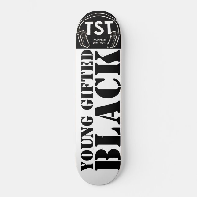 UNG BEGÅVAD &  SVART Skateboard (Framsida)