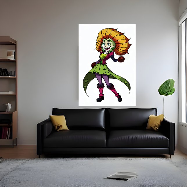 ung blomma Girl | AI Art Poster (Skapare uppladdad)