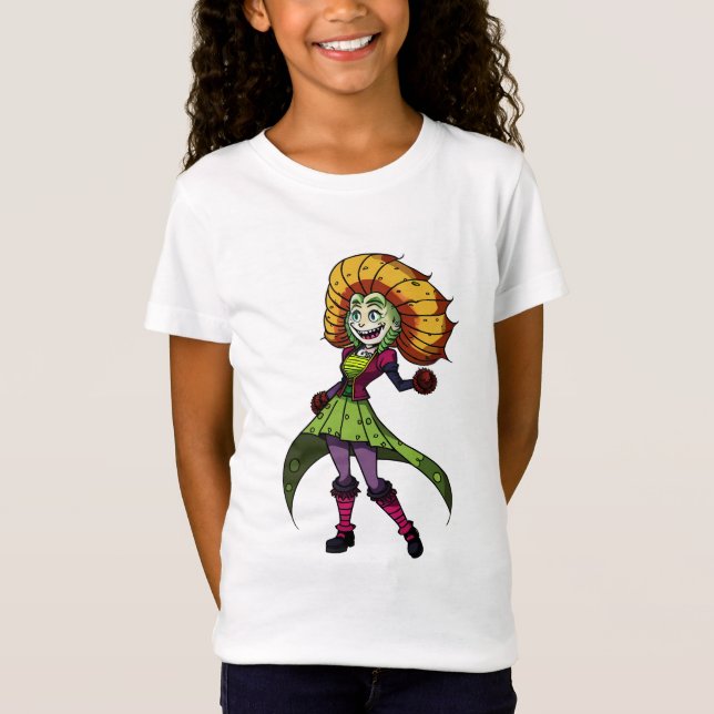 ung blomma Girl | AI Art T Shirt (Framsida)