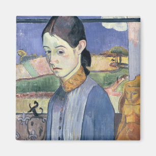 Ung Breton kvinna, 1889 (olja på kanfas) Magnet