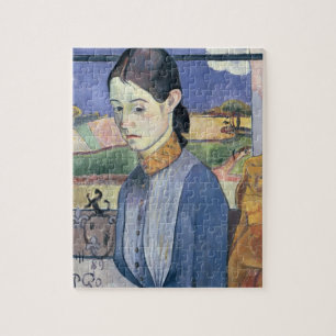 Ung Breton kvinna, 1889 (olja på kanfas) Pussel