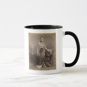 Ung Burmese flicka, c.1875 Mugg