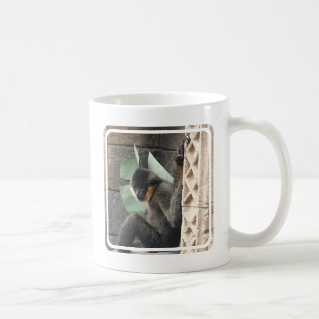 Ung Capuchinapa Kaffemugg (Höger)