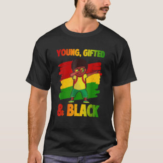 Ung Ed & Black History Month Kids Cute Dabbing B T Shirt
