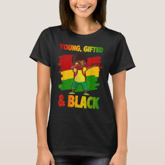 Ung Ed & Black History Month Kids Cute Dabbing B T Shirt