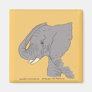 Ung elefant magnet