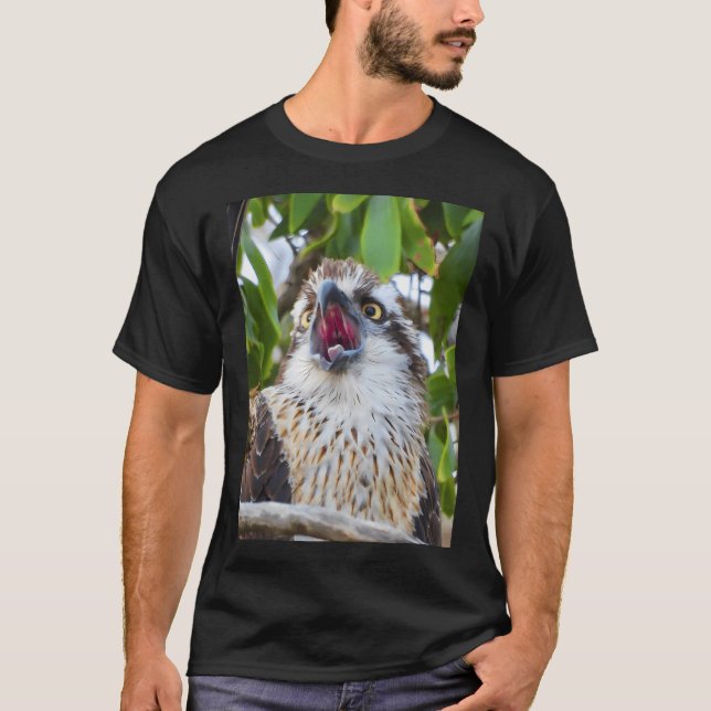 Ung fiskgjuse som gör lite oväsen t shirt (Framsida)