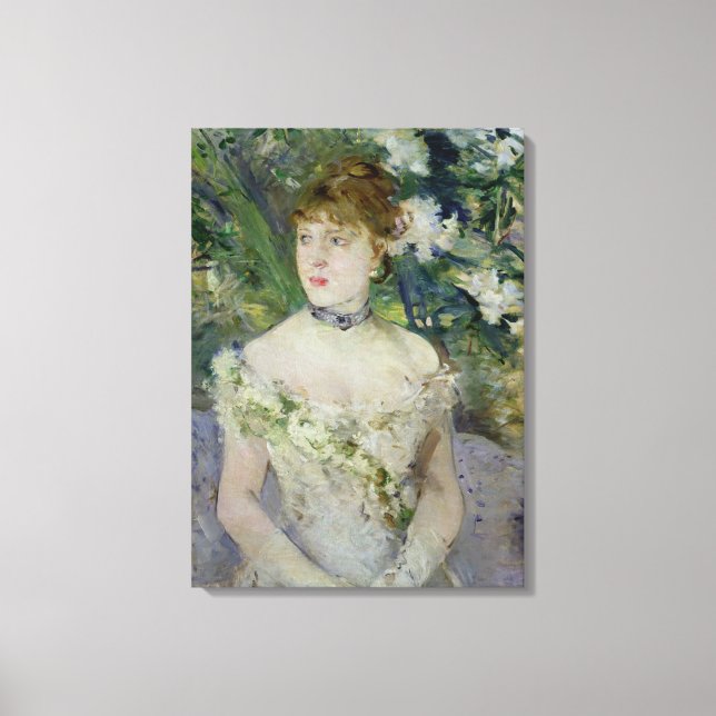 Ung flicka i en boll-gryning, 1879 canvastryck (Framsida)