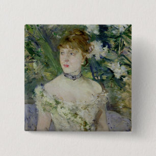 Ung flicka i en bollkappa, 1879 knapp