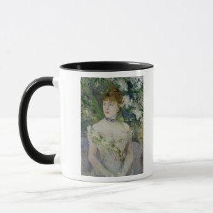 Ung flicka i en bollkappa, 1879 mugg