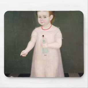 Ung flicka med en docka, 1838 musmatta
