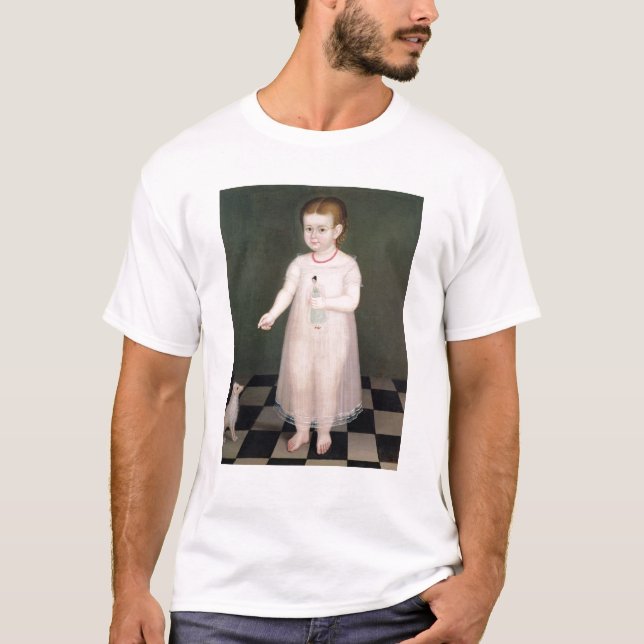 Ung flicka med en docka, 1838 tee shirt (Framsida)