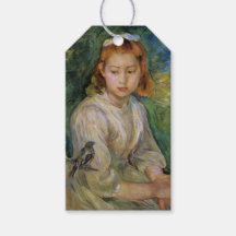 Ung flicka med en fågel (av Berthe Morisot)