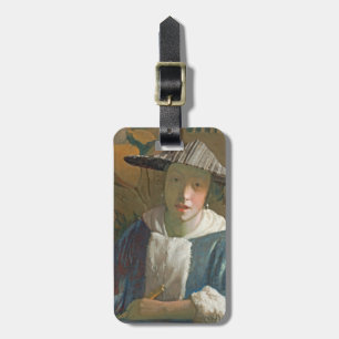 Ung flicka med en flöjt, c.1665-70 bagagebricka
