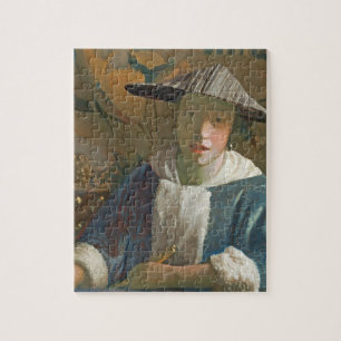 Ung flicka med en flöjt, c.1665-70 pussel