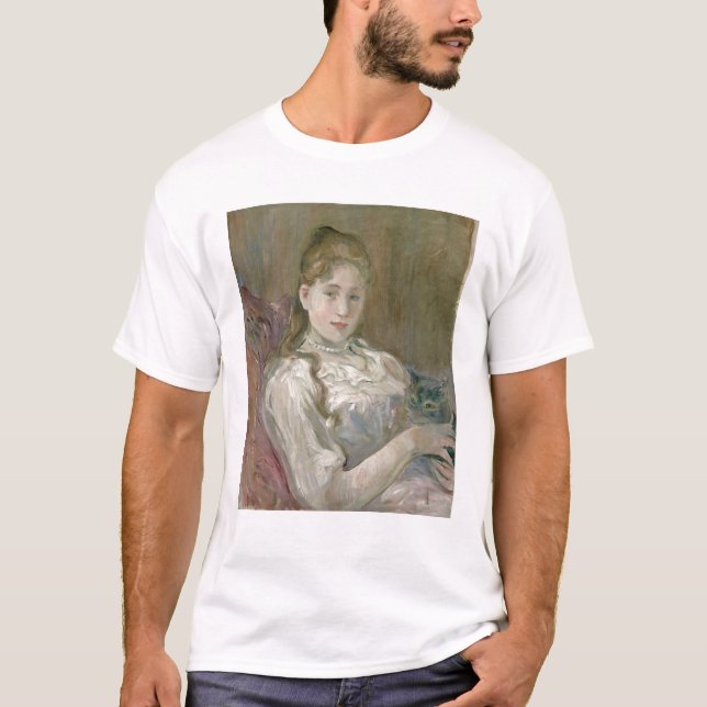 Ung flicka med katten, 1892 tee (Framsida)