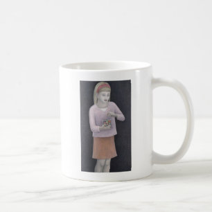 Ung flicka med sötsaker 2007 kaffemugg