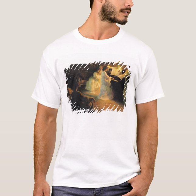 Ung flicka på ett piano, 1906 t-shirt (Framsida)