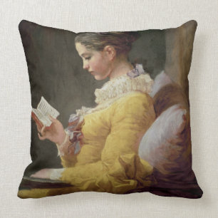 Ung flickaläsning, c.1776 kudde