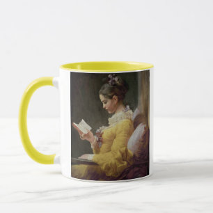 Ung flickaläsning, c.1776 mugg