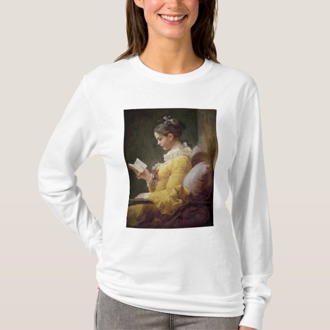 Ung flickaläsning, c.1776 t shirt (Framsida)