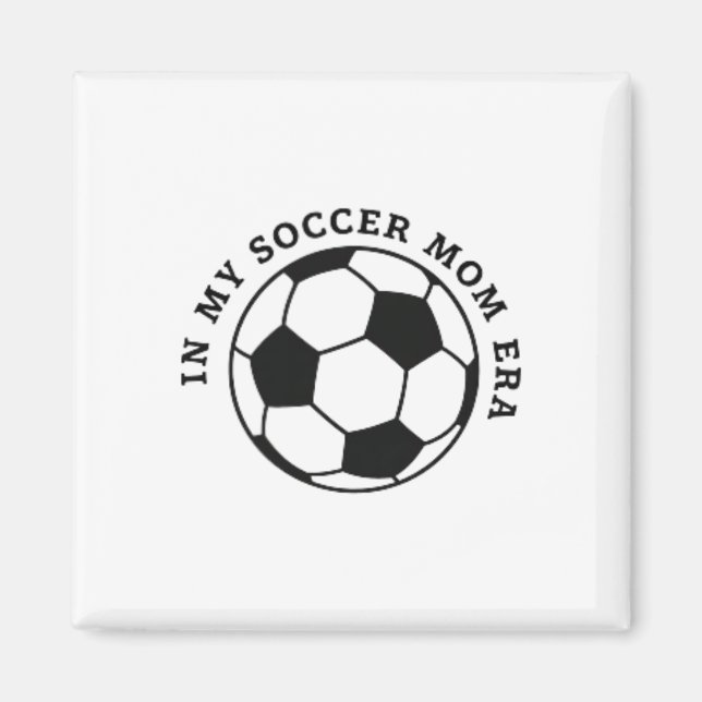 Ung fotbollsmamma, lagmamma fotbollsmatchdagar Mam Magnet (Framsidan)