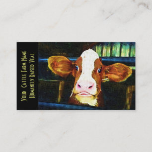 Ung Holstein Vealkalv Visitkort