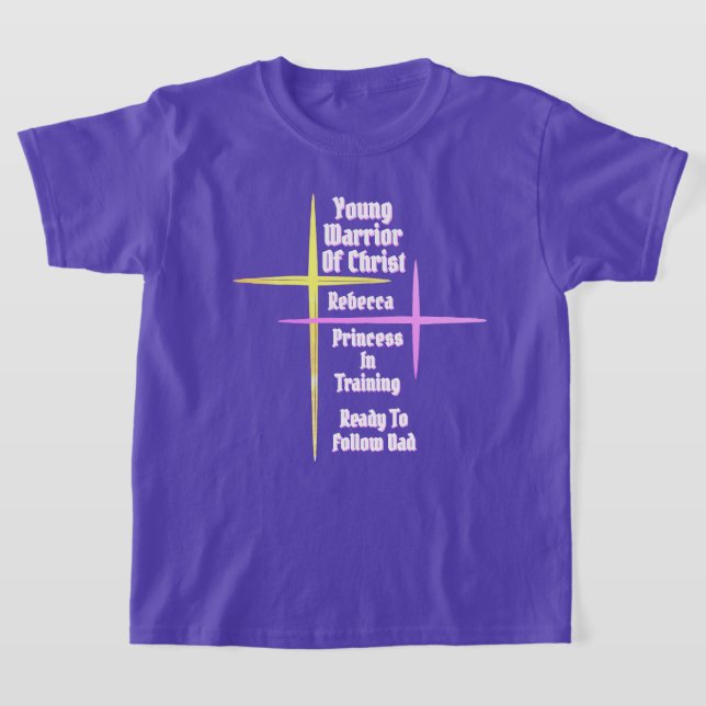 Ung Krigiare För Kristus Prinsessa Under Utbildnin T Shirt (Laydown)