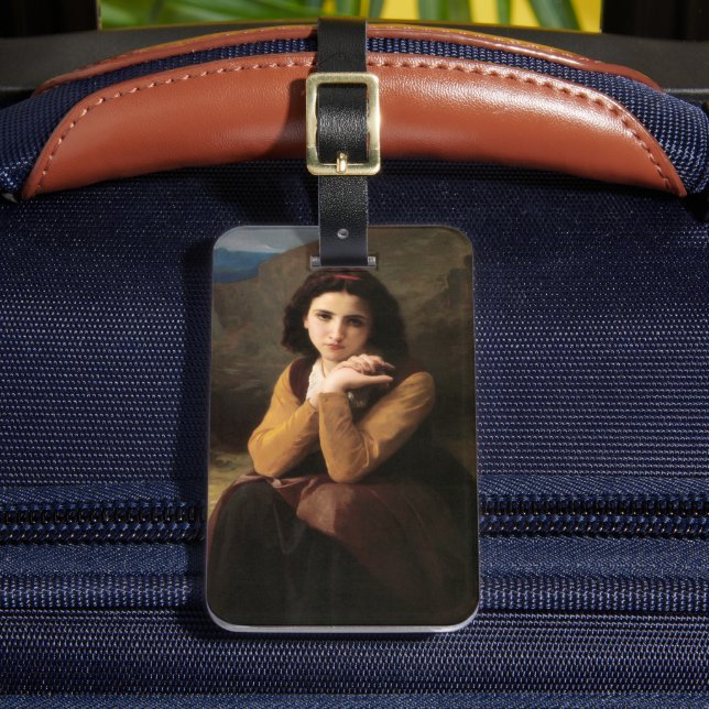 Ung kvinna av Bouguereau Bagagebricka (Framsida Insitu 2)